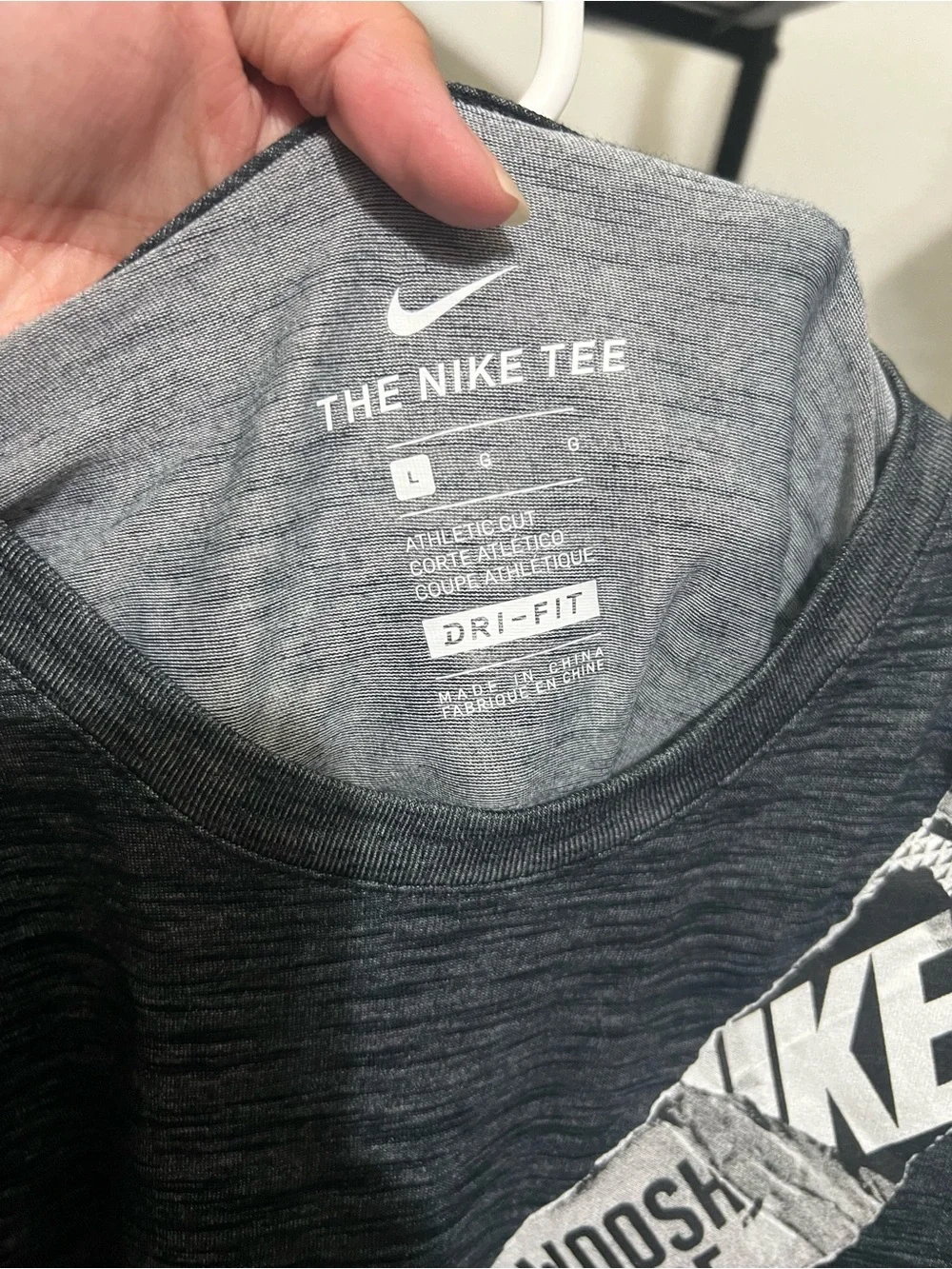 NWT Nike Men's Gray Graphic Dri-FIT T-Shirt